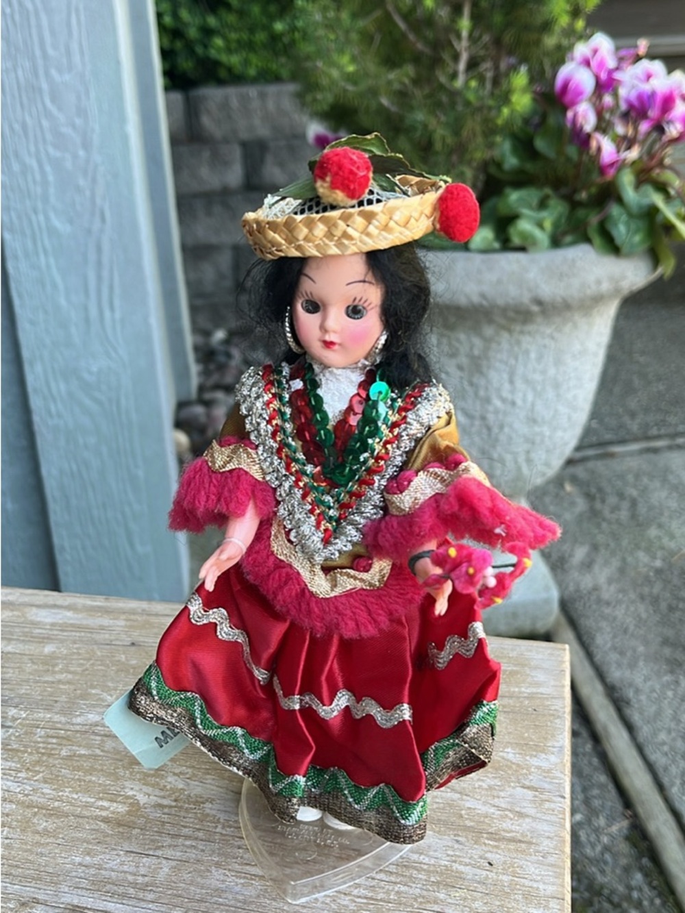 Vintage Brides of all Nations Doll in Red Fiesta Dress